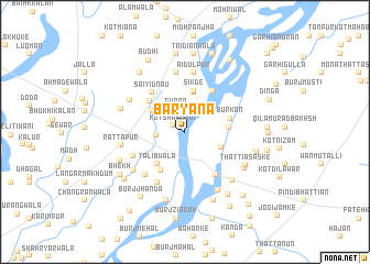 map of Baryāna
