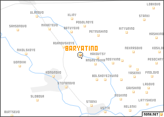 map of Baryatino