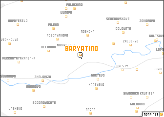 map of Baryatino