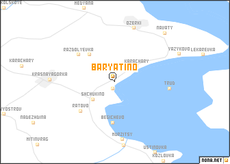 map of Baryatino