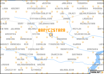 map of Barycz Stara