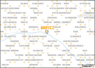 map of Barycz