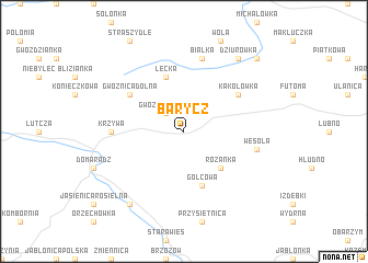 map of Barycz