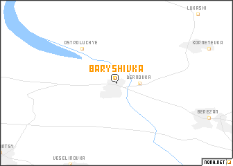 map of Baryshivka