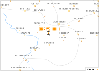 map of Baryshniki