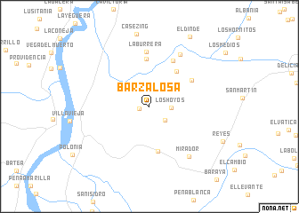 map of Barzalosa