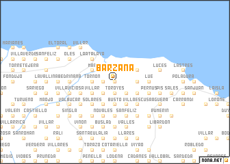 map of Bárzana