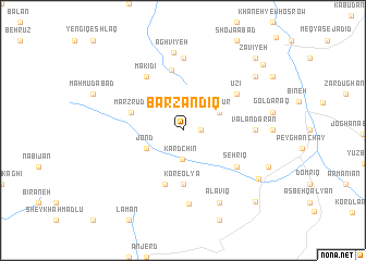 map of Barzandīq