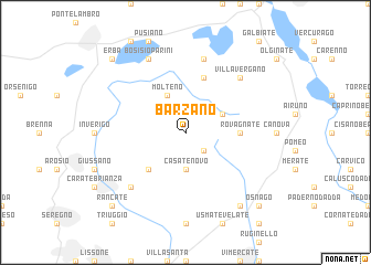 map of Barzanò