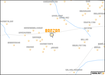 map of Barzān