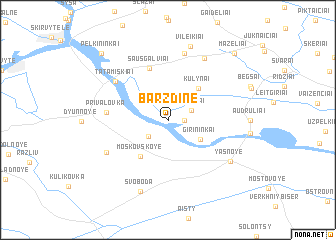 map of Barzdinė