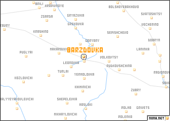 map of Barzdovka
