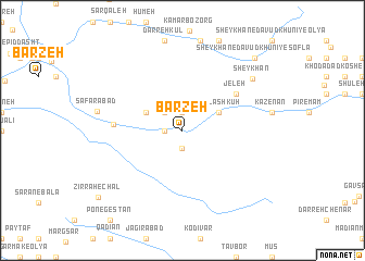 map of Barzeh