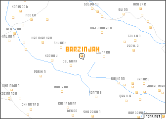 map of Barzinjah