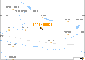 map of Barzkowice