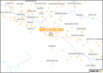 map of Bārz Shovār