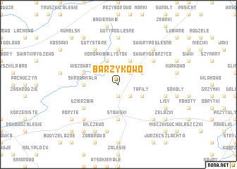 map of Barzykowo