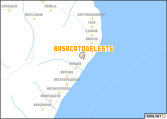 map of Basacato del Este