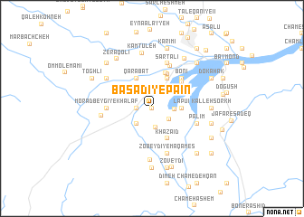 map of Bāşadī-ye Pā\