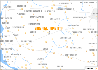 map of Basagliapenta