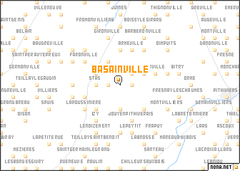 map of Basainville