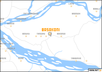 map of Basakoni