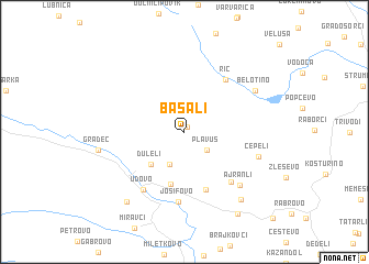 map of Bašali