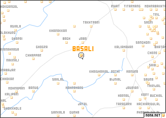 map of Basāli