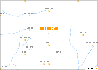 map of Basandja