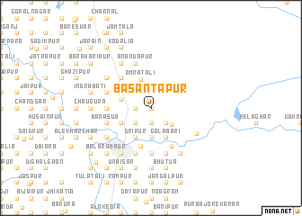 map of Basantāpur