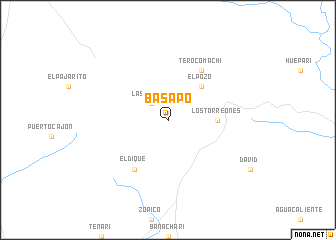 map of Básapo