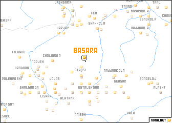 map of Bāsarā