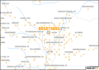 map of Basāţābād