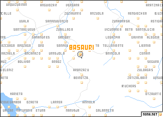 map of Basauri