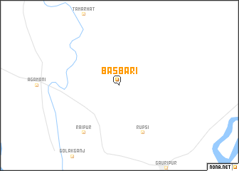 map of Bāsbāri