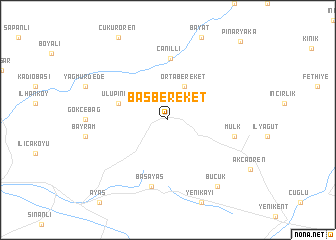 map of Başbereket