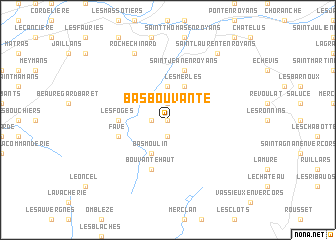 map of Bas Bouvante