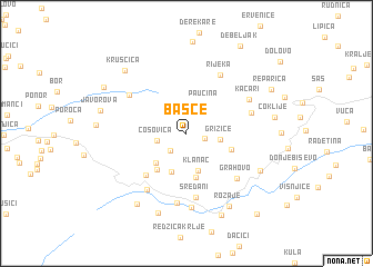 map of Bašće