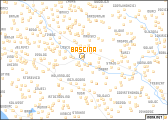 map of Bašćina