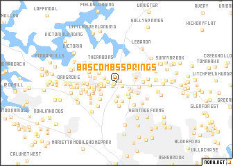 map of Bascombs Springs