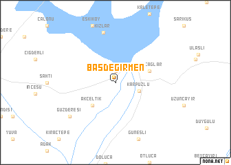 map of Başdeğirmen