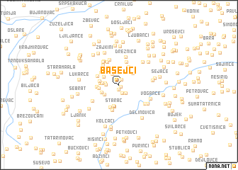 map of Bašejci