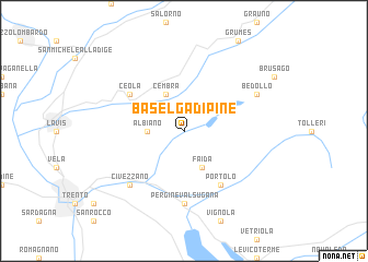 map of Baselga di Pinè