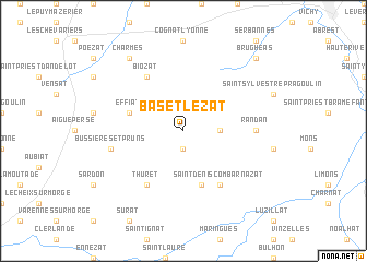 map of Bas-et-Lezat