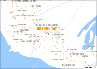 map of Bāsfehrjān