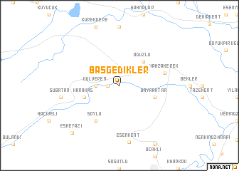 map of Başgedikler