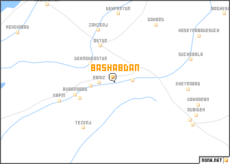 map of Bāshābdān