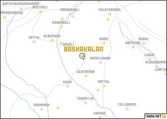 map of Bāshākalān