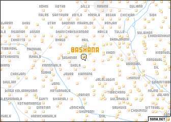 map of Bāshana