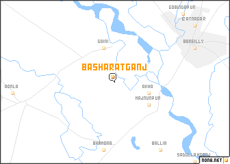 map of Bashāratganj